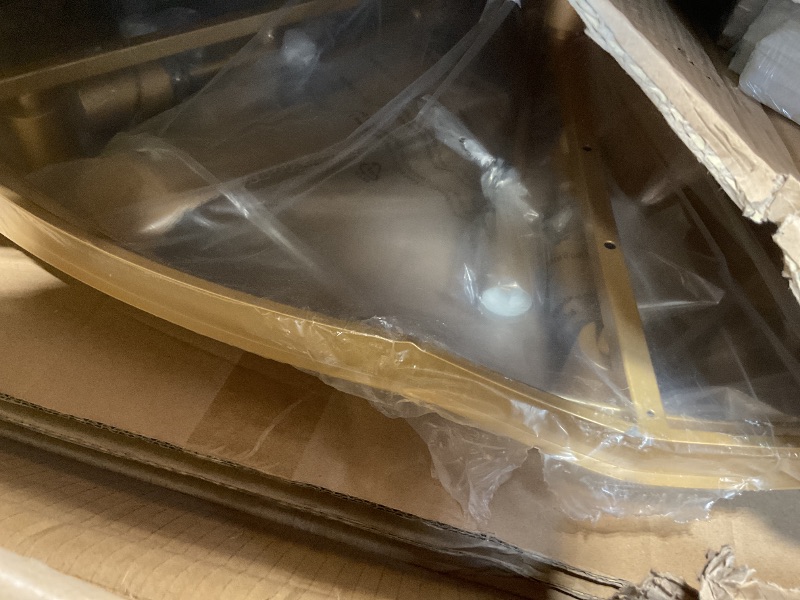 Photo 1 of **BEND DAMAGE ON FRAME**aMERINEA Crystal Chandeliers Large 40" 28 Lights Modern Round Chandelier Luxury Gold 7-Tier K9 Crystal Ceiling Pendant Lighting Fixture for Tall Ceiling Foyer Staircase Living Room