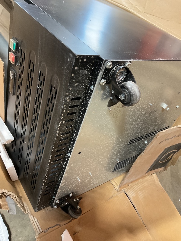 Photo 1 of **DENT ON FRONT AND BACK**Mojgar 14.8 Cu Ft Commercial Merchandiser Refrigerator for Beverage,Glass Door Upright Display Fridge with Front LED Light,Large Freestanding Business Cooler for Shop,Restaurant,Apartment,etc