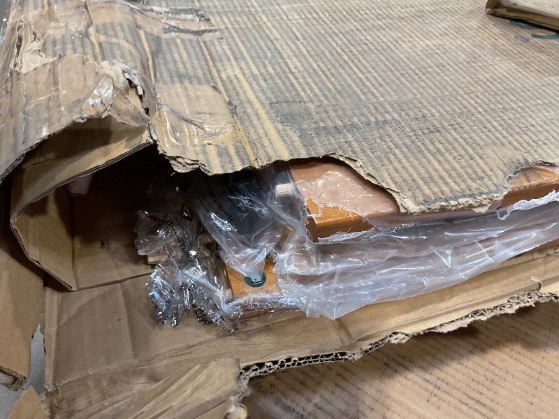 Photo 1 of **SCRAPE DAMAGE**Zinus Leah Bamboo Platform Bed Frame with Headboard, No Box Spring Needed, Wood Slat Support, Easy Assembly, Full