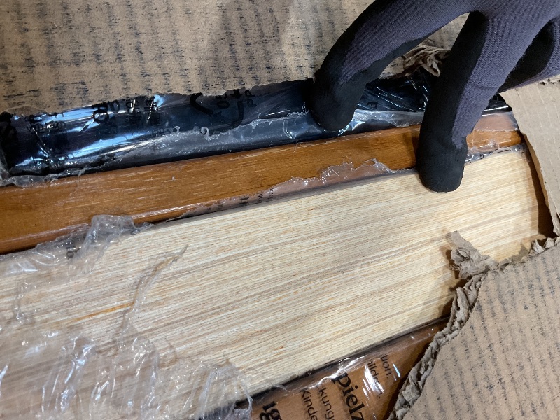 Photo 1 of **SCRAPE DAMAGE**Zinus Leah Bamboo Platform Bed Frame with Headboard, No Box Spring Needed, Wood Slat Support, Easy Assembly, Full