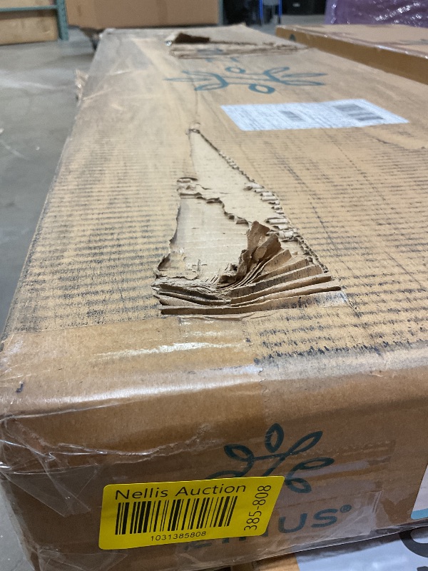 Photo 1 of **SCRAPE DAMAGE**Zinus Leah Bamboo Platform Bed Frame with Headboard, No Box Spring Needed, Wood Slat Support, Easy Assembly, Full