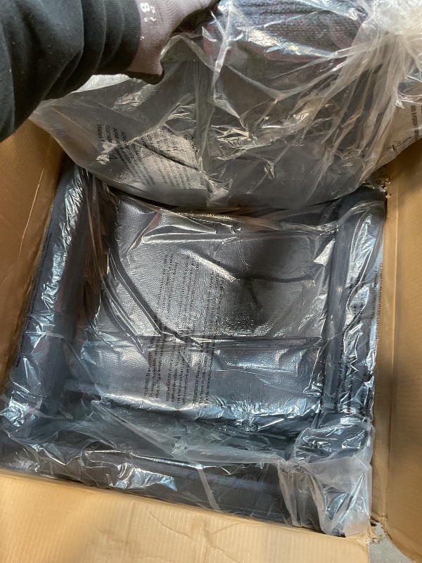 Photo 1 of **ONE CHAIR ONLY. MISSING LEGS**COLAMY Modern Wingback Living Room Chair Set of 2, Upholstered Fabric Accent Armchair, Single Sofa Chair with Lounge Seat and Wood Legs for Bedroom/Office/Reading Spaces, Blue