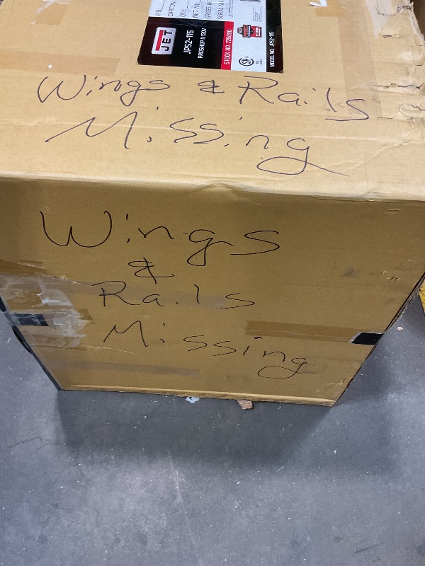 Photo 1 of **4 BOXES. MISSING WINGS AND RAILS**JET ProShop II 10-in 36 -Amp 115 -Volt Cabinet Table Saw