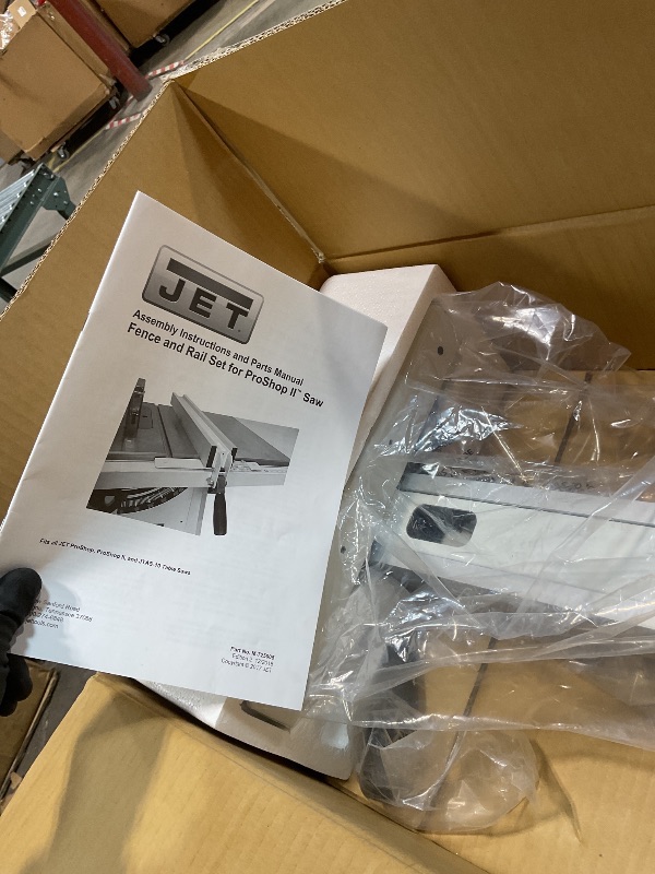 Photo 1 of **4 BOXES. MISSING WINGS AND RAILS**JET ProShop II 10-in 36 -Amp 115 -Volt Cabinet Table Saw