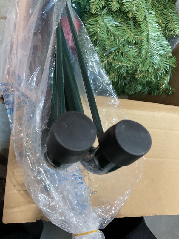 Photo 1 of **2 BOXES**National Tree Company 12 ft Pre-Lit Dunhill Fir Artificial Christmas Tree, 1,500 Clear Lights, 7,794 Tips, Includes Stand, Green