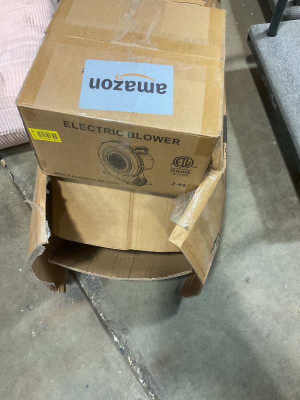 Photo 1 of **2 BOXES**WELLFUNTIME Inflatable Bounce House with Slide, 15.3ft x 14.7ft, Jumping Castle with Blower, Dartboard, Dual Basketball Hoop, Dual Kicking Boards, Jumping Area for 6 Kids