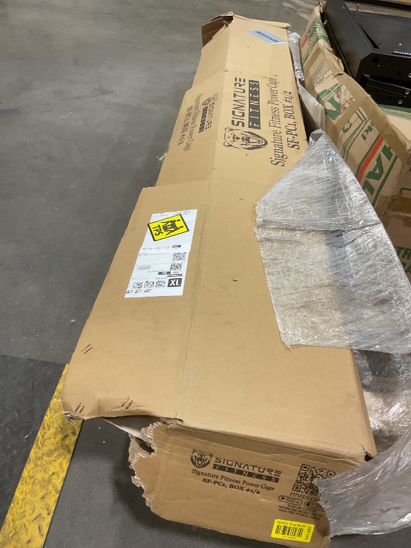 Photo 1 of **SELLING FOR PARTS AS PARTIAL SET. BOX 1/2**Signature fitness power cage 