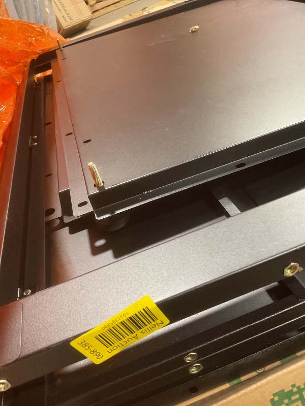 Photo 1 of **SELLING FOR PARTS. SCRATCHES. DENTS. DIRT. MISSING KEYS**Montezuma Garage Tool Storage System - 30.5 x 24" Locking 2 Door Stacking Base Cabinet with Magnetic Latches and Black Powder Coat Finish - BKMG3024STBC