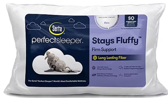 Photo 1 of ** MINOR DAMAGE** Serta PerfectSleeper Stays Fluffy Firm Support Pillow