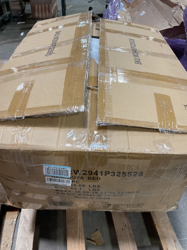 Photo 1 of ***PICTURE FOR REFERENCE ***Trygoal Convertible Sleeper Chair Bed, Pull Out Sofa Couch Chair with Folding Tray Table, USB & Type-C Charging Ports, 3 in 1 Sofa Besd Chairs for Living Room, Lounge, Guest Sleep, White