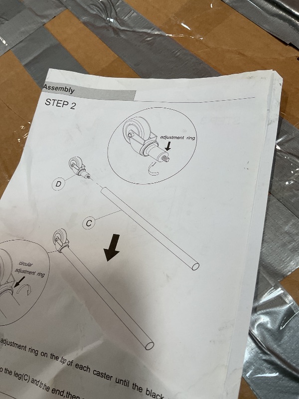 Photo 1 of **BEND DAMAGE ON TABLE END**Profeeshaw Stainless Steel Table with Wheels 24x48 Inch, NSF Commercial Kitchen Prep & Work Table with Undershelf and Galvanized Legs for Restaurant, Bar, Utility Room and Garage Heavy Duty Table