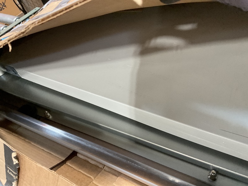 Photo 1 of **BEND DAMAGE ON TABLE END**Profeeshaw Stainless Steel Table with Wheels 24x48 Inch, NSF Commercial Kitchen Prep & Work Table with Undershelf and Galvanized Legs for Restaurant, Bar, Utility Room and Garage Heavy Duty Table