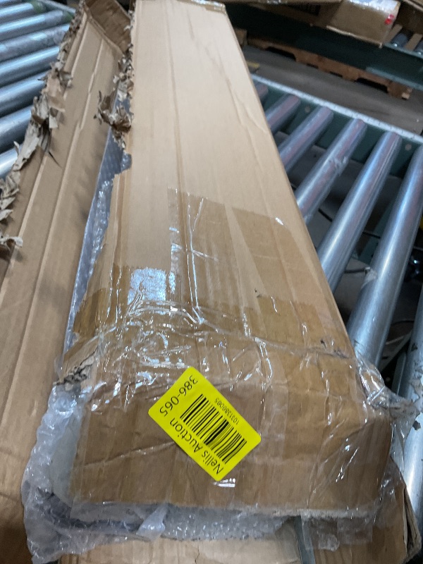 Photo 1 of **MISSING ONE BASEPLATE AND HARDWARE**WICHEMI 4 Pack Stairs Railing Posts, 33.5" Black Square Iron Baluster Indoor Outdoor, 270° Adjustable Spindles for Deck Steps Balcony