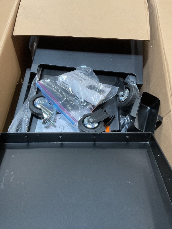 Photo 1 of **DIRT. SCRATCHES**Blackstone 1554 36” Omnivore Griddle with Folding Side Shelves, Powder Coated Steel, Black