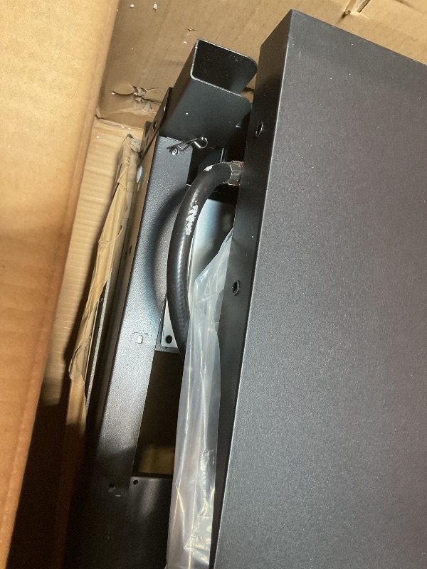 Photo 1 of **DIRT. SCRATCHES**Blackstone 1554 36” Omnivore Griddle with Folding Side Shelves, Powder Coated Steel, Black