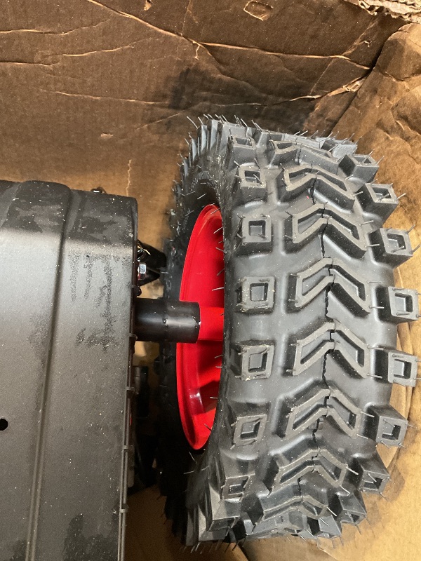 Photo 1 of **BLADE COVER BEND DAMAGE. OIL LEAK SPILL**AMERISUN 24-Inch 212cc 2-Stage Self-Propelled Gas Snow Blower with Electric & Recoil Start, LED Light, 180° Rotating Chute, 13" Tires, Heavy-Duty Snow Thrower for Driveways & Sidewalks