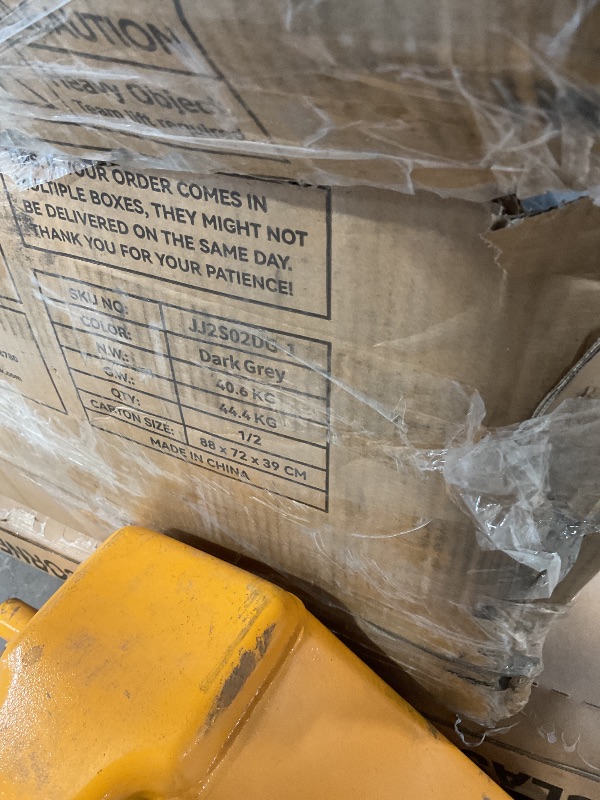 Photo 1 of **SELLING FOR PARTS AS PARTIAL SET. ONE BOX OF TWO**Vesgantti 109" U Shaped Cloud Sectional Sofa, Comfy Corduroy Upholstered Sectional Modular Sofas for Living Room, Modern Modular Couch with 2 Ottoman Deep Seat, Dark Grey