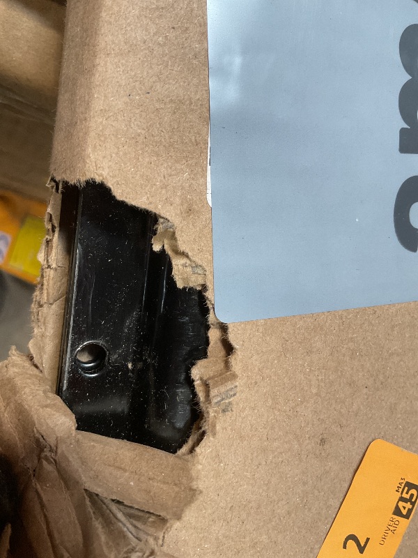 Photo 1 of **SCRAPE DAMAGE**DC Cargo Mall E Track Tie Down Rail Kit 4' (2 Pack) for Garages, Vans, Trailers, Motorcycle Tie Downs, ATV Mountings - Powder-Coat Black - Secure Cargo & Heavy Loads Up to 2,000 lbs