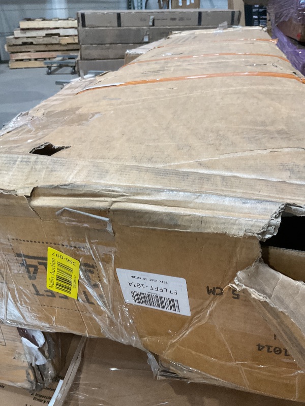 Photo 1 of **MAJOR DAMAGE TO MULTIPLE PARTS. SELLING FOR PARTS AS PARTIAL SET**DWVO Farmhouse TV Stand for 75/80 Inches TVs, Entertainment Centers Furniture 30" Tall, TV Consoles with Storage Drawers & Power Outlet, Rustic TV Stands for Living Room, Black