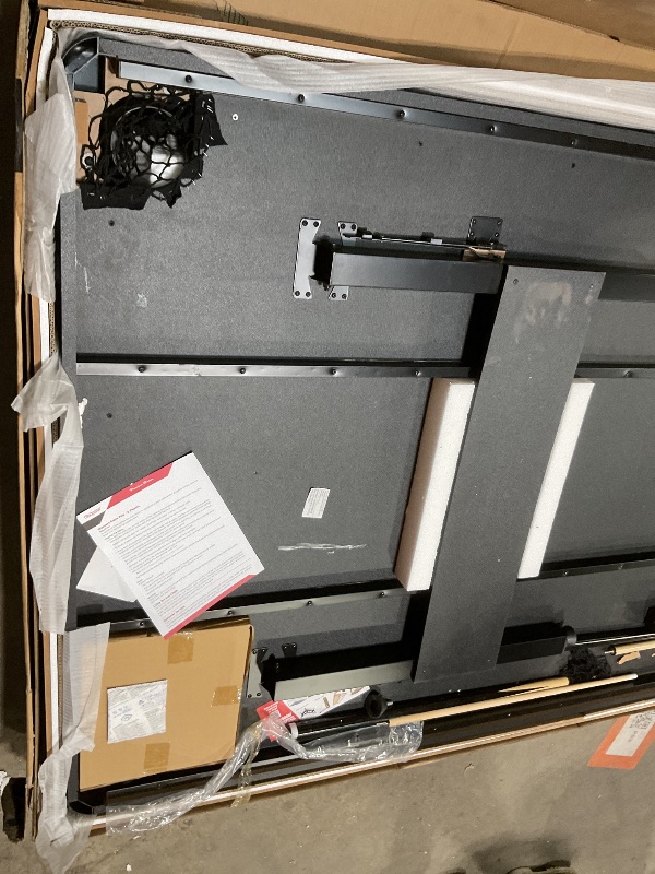 Photo 1 of **DIRT/CRACKING ON BOARDS CONNECTING LEGS. SIDE WALL ON ONE END CRACKING. **GoSports 6, 7, or 8 ft Billiards Tables - No Assembly, Choose Your Color - Portable Pool Table Includes Full Set of Balls, 2 Cue Sticks, Chalk and Felt Brush