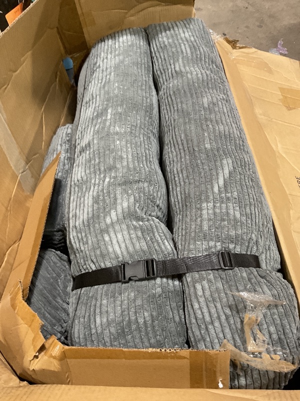 Photo 1 of ***USED***MAXYOYO Folding Sofa Bed, Convertible Sleeper Chair with Pillow Foldable Mattress with Back Support, Portable Fold Out Chair Bed Comfy Floor Sofa Lounge for Living Room Bedroom, Dark Grey, Single