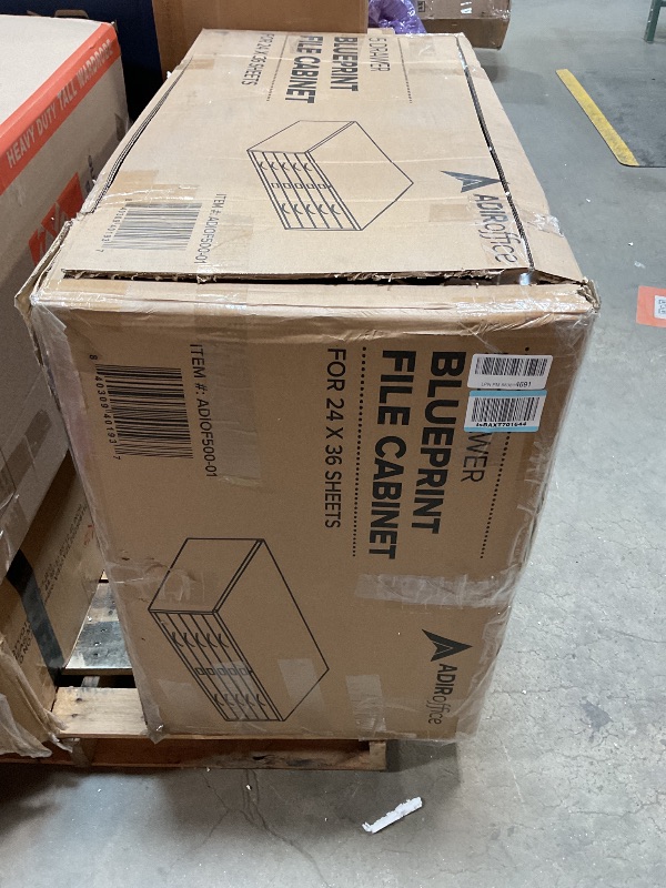 Photo 1 of AdirOffice Flat File Cabinet - Heavy Duty 5-Drawer Blueprint Sheets Storage, 29" x 40" Great for Documents Sized 24” x 36”, Ideal for Artists, Art Files, Engineers, Architects, Offices - Black