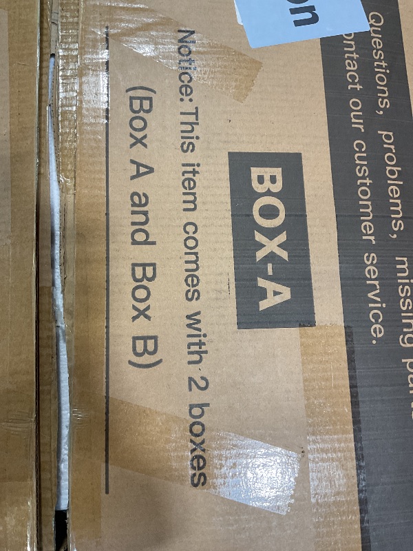 Photo 1 of ***PARTIAL SET, BOX A ONLY ***COMHOMA Makeup Vanity Desk with Lights & 3 Way Mirror, Large Girls Vanity Table Set with Charging Station, 3 Lighting Modes & 360° View Mirror, 9 Drawers Dresser for Bedroom, White