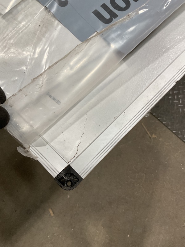 Photo 1 of ***MAJOR DAMAGE ***VIZ-PRO Large Cork Bulletin Board, 72 X 40 Inches, Wall-Mounted Corkboard with Silver Aluminium Frame for School, Office, and Home