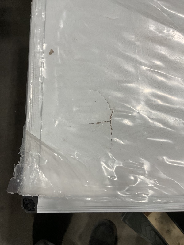 Photo 1 of ***MAJOR DAMAGE ***VIZ-PRO Large Cork Bulletin Board, 72 X 40 Inches, Wall-Mounted Corkboard with Silver Aluminium Frame for School, Office, and Home