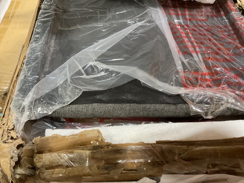 Photo 1 of ***PHOTO FOR REFERENCE ***Daybed with Trundle and LED Light, Heavy Duty Metal Twin Bed Frame with Upholstered Storage Headboard & Charging Station, Day Bed Pop Up Trundle Bed Twin for Living Room,Bedroom and Guest Room (Grey)