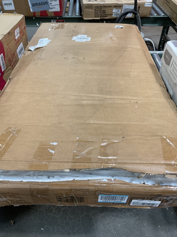 Photo 1 of ***MISSING HARDWARE ***Shintenchi Kitchen Pantry Cabinet,5 - Layer Storage Cupboard with Adjustable Shelves for Organizing and Storing Food Items,47'' Versatile Buffet Sideboard for Kitchen, Bathroom and Laundry,White