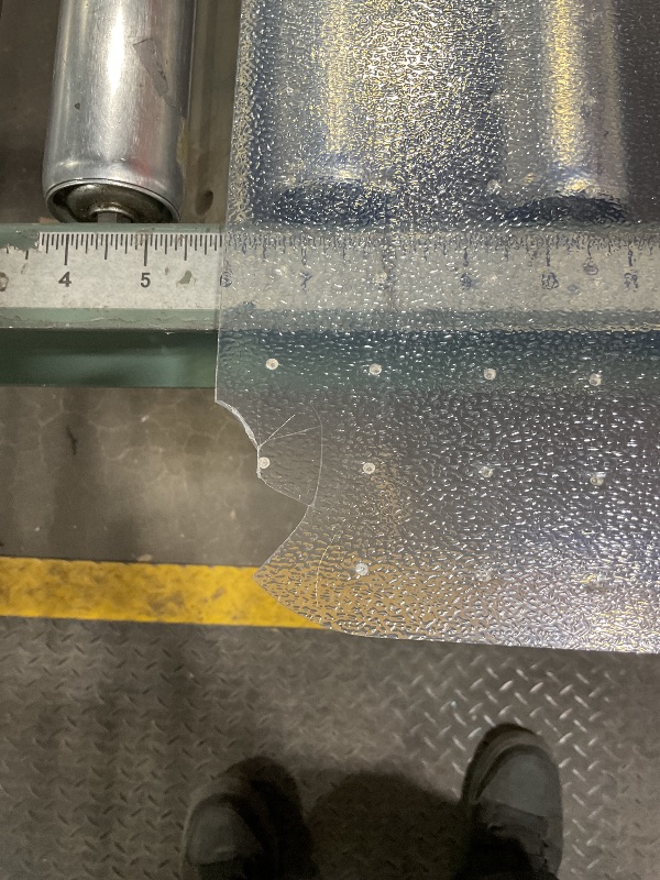 Photo 1 of ***MAJOR DAMAGE ***GORILLA GRIP Slip Resistant Office Chair Mat for Carpet Floors, 36x48 Lip Smooth Glide Under Desk Carpeted Floor Protector, Heavy Duty Plastic Computer Mats for Rolling Work and Gaming Chairs, Clear