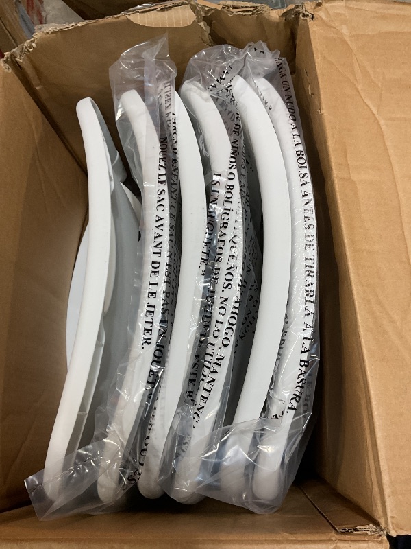 Photo 1 of ***PHOTO FOR REFERENCE ***Amazon Basics Sturdy Foldable Plastic Chair, Portable, 350-Pound Capacity, WHITE, 6-Pack