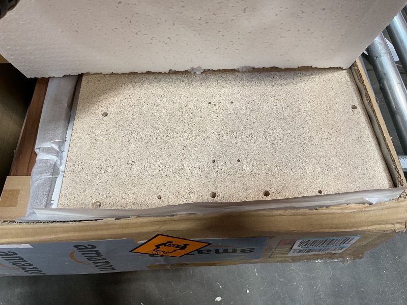 Photo 1 of ***BOX 1 ONLY OF 2***Modway Render Mid-Century Modern Wine Rack Storage, Bar Cabinet, Walnut