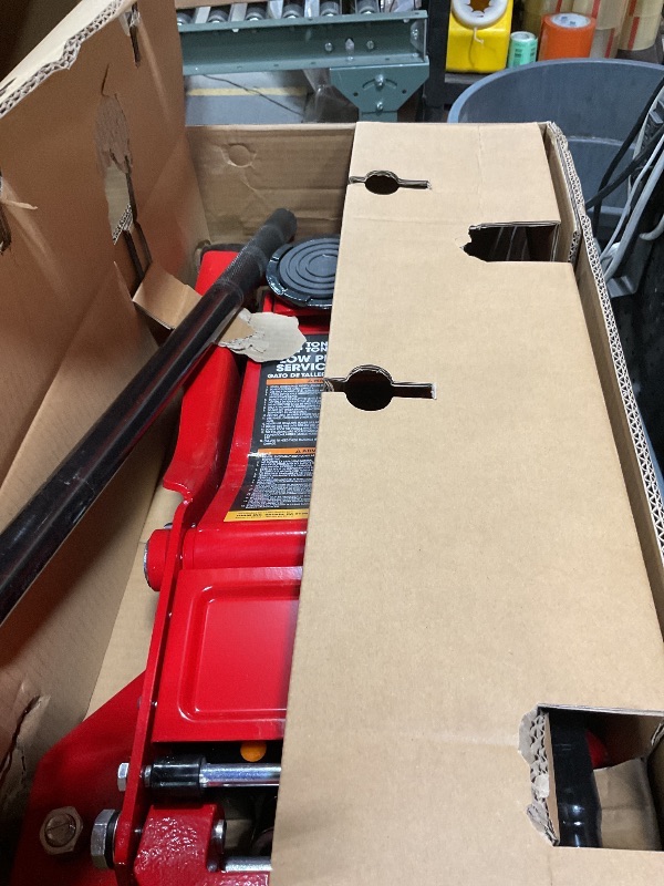 Photo 1 of ***MAJOR DAMAGE, 1 FRONT WHEEL BROKEN ***Big RED Hydraulic Low Profile Service/Floor Jack with Dual Piston Quick Lift Pump, 4 Ton (8,000 lb.) Capacity