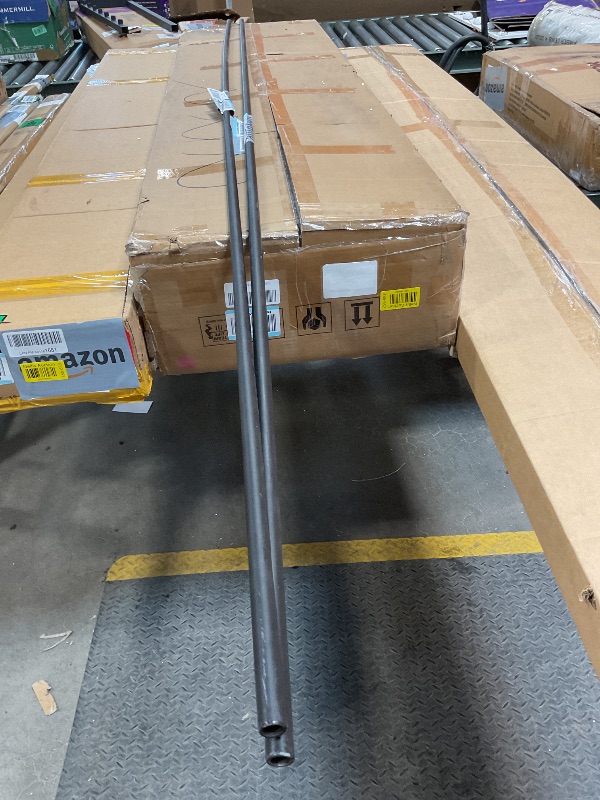 Photo 1 of ***2PIECES ONLY***Senmit 8 Feet x 5/8-inch Round Horizontal Bar Baluster for Stair Remodel - Wrought Iron Stair Baluster for Staircase, 5 Pack Matte Black