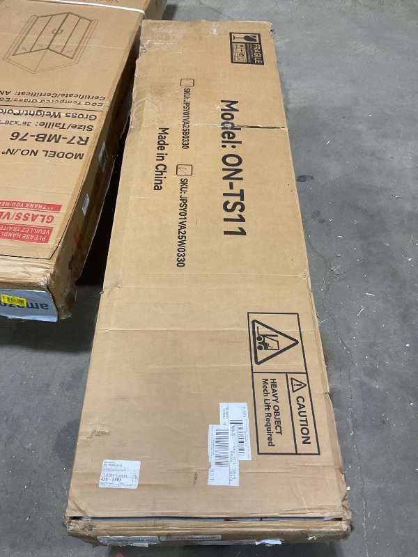 Photo 1 of ***PHOTO FOR REFERENCE ***Buffet Cabinet with Storage, 60" Fluted Sideboard with 4 Drawers & 2 Door–Modern Accent Buffet Cabinet with Adjustable Shelves, Credenza Storage Cabinet for Kitchen Living Room, White