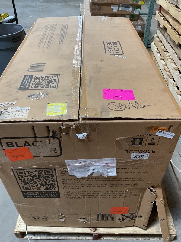 Photo 1 of ***MINOR DAMAGE ***BLACK+DECKER 13 Cu. Ft. Chest Freezer, Deep Freezer with Top Opening, Freezer Chest with 2 Removable Storage Baskets, Mechanical Temperature Control, Manual Defrost, R600a Refrigerant,BCF1300E,White