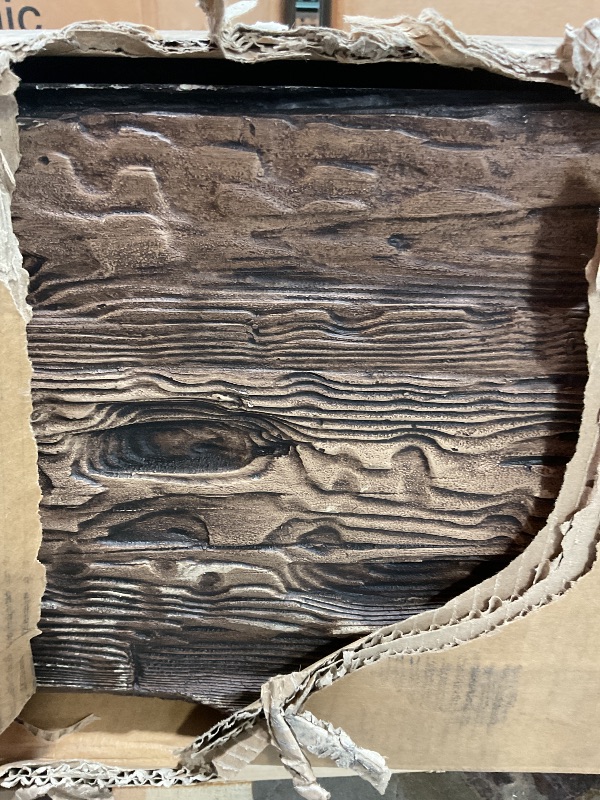 View 3 of ***MAJOR DAMAGE ***Ekena Millwork 9 1/2"W x 11 1/2"H x 192"L 3-Sided (U-Beam) Salvaged Timber HeritageTimber Faux Wood Ceiling Beam, Kona Brown