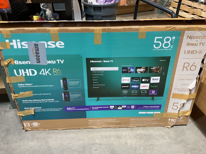 Photo 1 of ***UNKNOWN MISSING HARDWARE ***HSH Wooden Coffee Table, Industrial Rectangle Center Table, Modern Minimalist Coffee Table for Living Room, Farmhouse Wood and Metal Cocktail Tea Table for Bedroom Home Office, Rustic Brown, 47 in