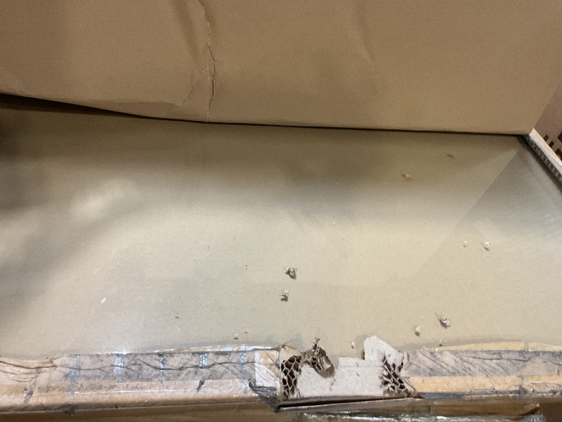 Photo 1 of [Tempered Glass] 48" x 72" Glass Chair Mat, 1/5" Thick Office Chair Mat for Carpet or Hardwood Floor, Heavy Duty Hard Chair Mats with Round Corner and Polished Edge, Carpeted Floor Protector