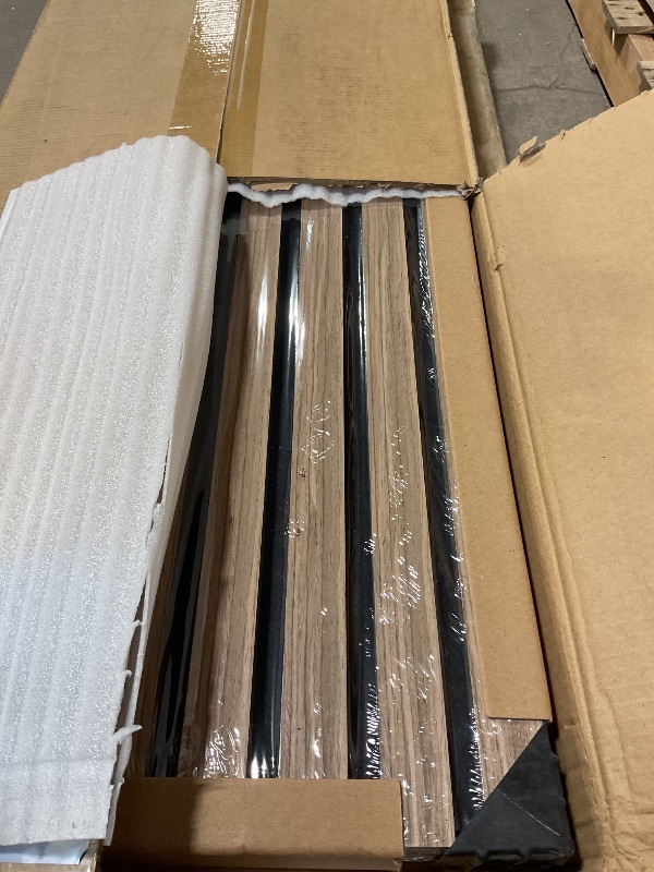 Photo 1 of 2-Pack Acoustic Wood Slat Panels - Soundproof Wall Paneling for Interior Decor