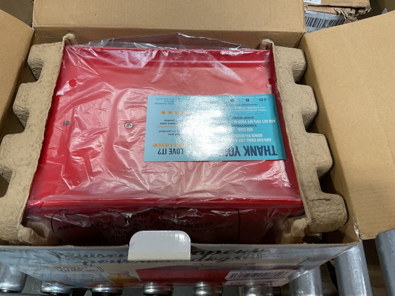 Photo 1 of ***RED***Nostalgia Extra Large Diner-Style Steamer, 20 Hot Dogs and 6 Bun Capacity, Perfect for Breakfast Sausages, Brats, Vegetables, Fish, Aqua