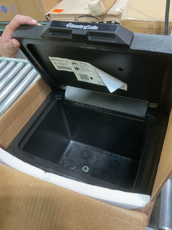 Photo 1 of *missing keys*SentrySafe 1200 Fireproof Box with Key Lock, 0.18 Cubic Feet, Black
