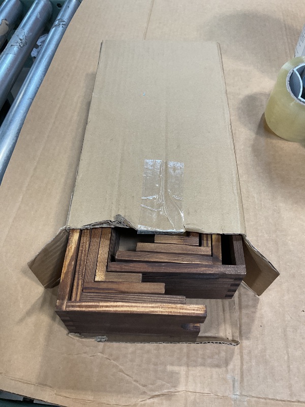 Photo 1 of 2 Set Wooden Tiered Risers Display Stands for Vendor Events,Stackable Wooden Cupcake Display Stand,Farmhouse Decor Wood Dessert Table Display Set,Vendor Booth Display Items,Food Display Risers for Party?12-11.2-10.4-9.6IN?