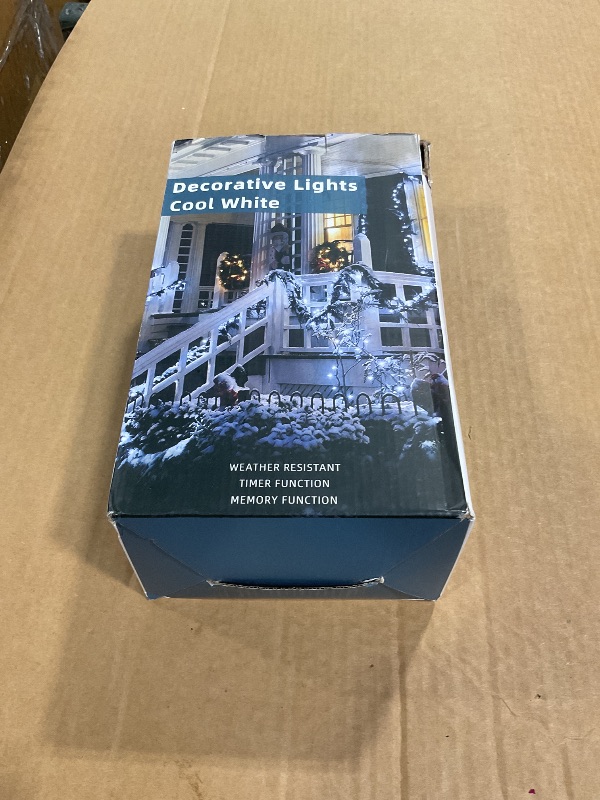 Photo 1 of 1500 LED 470FT Christmas Lights Outdoor,12 Lighting Modes Christmas String Lights with Timer, Dimmable Cool White LED String Light Waterproof for Outside Yard Tree Patio Xmas Party Holiday Decorations