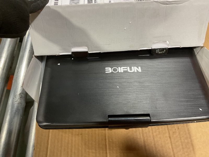 Photo 1 of 17.5" Portable DVD Player with 15.6" Large HD Screen, 6 Hours Rechargeable Battery, Support USB/SD Card/Sync TV and Multiple Disc Formats, High Volume Speaker, Black