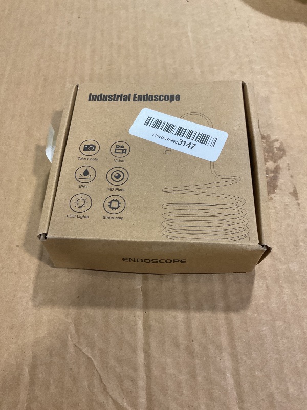 Photo 1 of [Dual-Lens] Endoscope Camera with Light, 1920P HD Borescope with 8+1 Adjustable LED Lights, IP67 Waterproof 16.5FT Semi-Rigid Snake Cord Inspection Camera for iPhone, iPad and Android Phone (Type C)