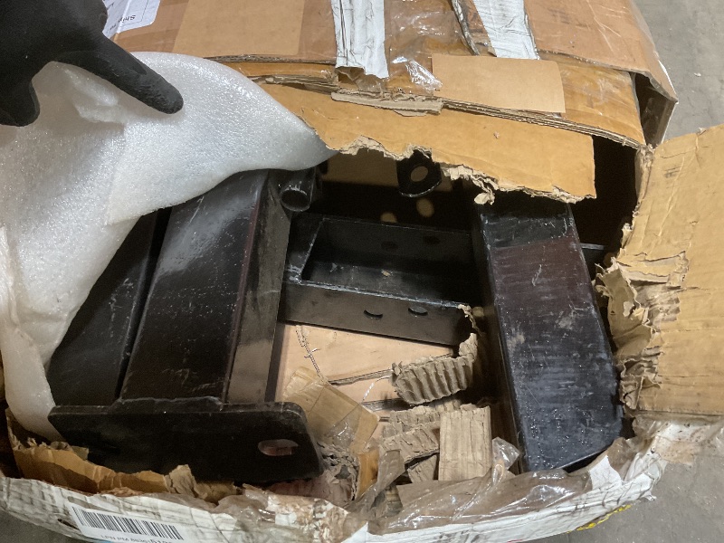 Photo 1 of ***USED, MINOR DAMAGE, UNKNOWN MISSING HARDWARE ***2 Ton Folding Hydraulic Engine Hoist with Load Leveler 44 LBS Capacity Heavy Duty Cherry Picker 6 Swivel Wheels&Hydraulic Pump Adjustable Boom (0.5T-2T) for Garage Workshop Warehouse Black