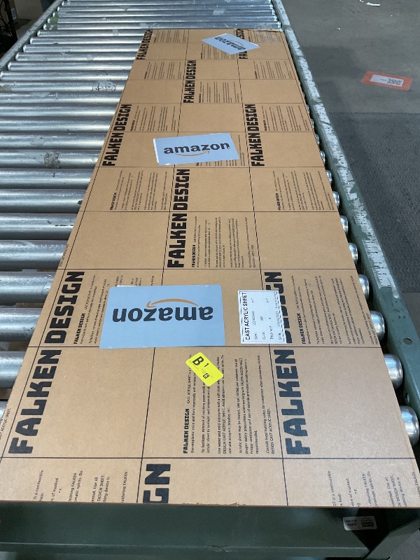 Photo 1 of ***MAJOR CHIP***Falken Design Clear Acrylic Sheets - 18" x 60" - 1/8" Thick Plexiglass Sheets for DIY Projects, Picture Frames, and Sign Displays - Versatile, Durable & Shatterproof Plastic Sheet